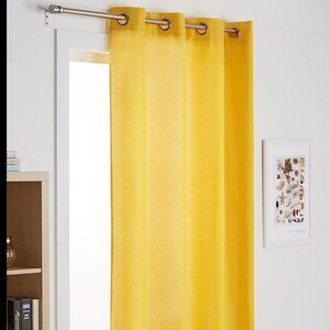 Simons Maison yellow grommet top curtain panels